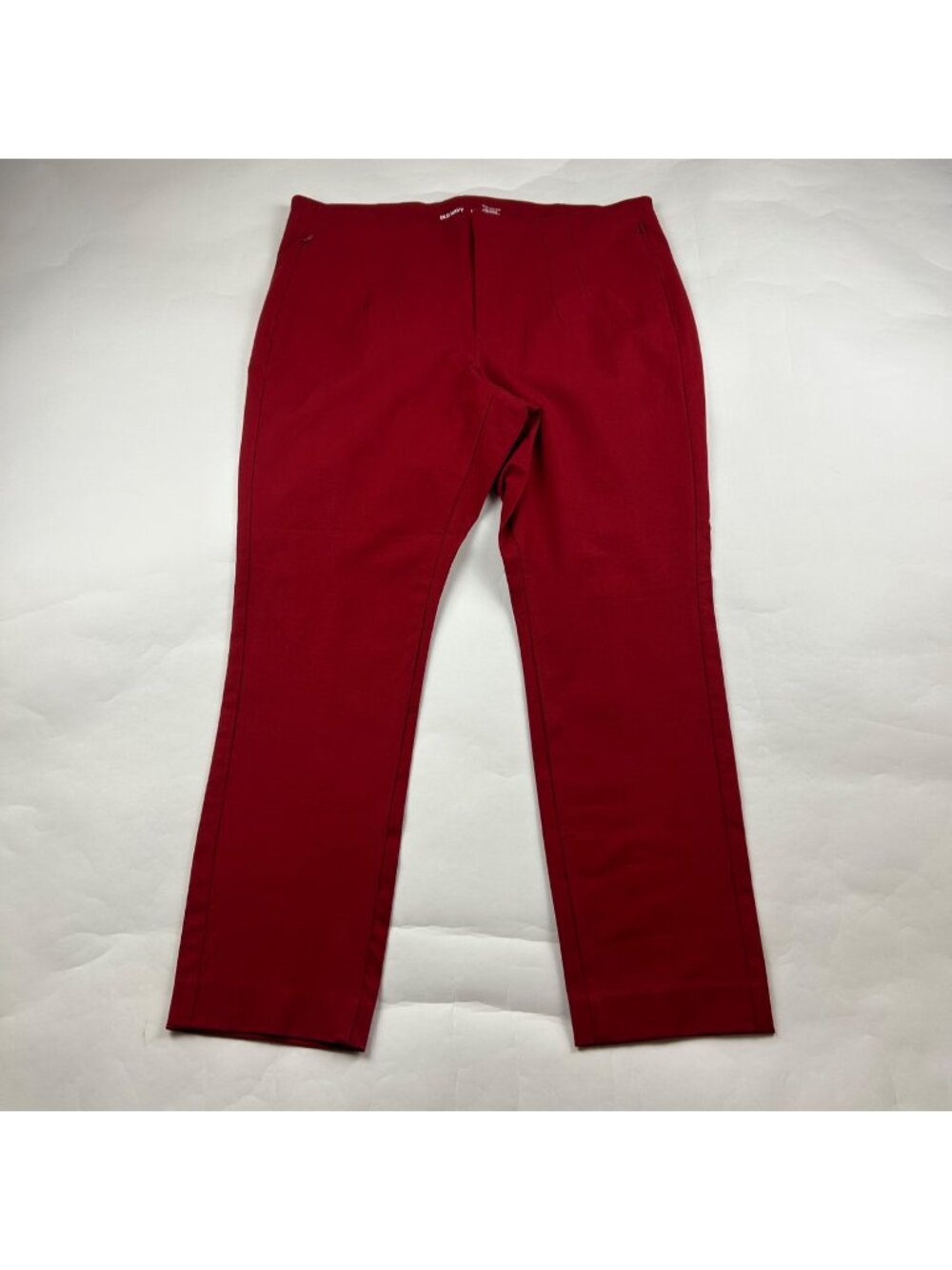 Old Navy Cordovan Red Stretch Canvas High Rise Skinny Pixie Pant 16